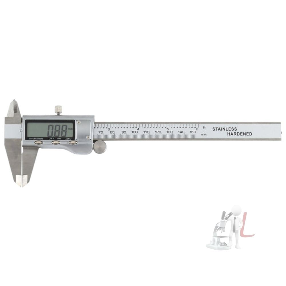 0-150mm LCD Digital Calipers Electronic Digital Vernier Caliper, 0-150mm (Silver)