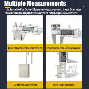 0-150mm LCD Digital Calipers Electronic Digital Vernier Caliper, 0-150mm (Silver)