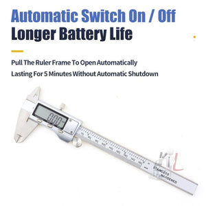 0-150mm LCD Digital Calipers Electronic Digital Vernier Caliper, 0-150mm (Silver)