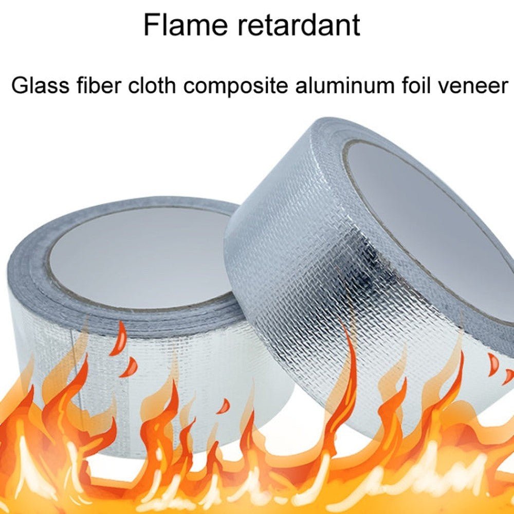 0.15mm Glass Fiber Cloth Aluminum Foil Tape Air - Conditioning Pipe Waterproof Seam Sealing Tape, 3cm x 5m, 3cm x 10m, 3cm x 20m, 5cm x 5m, 5cm x 10m, 5cm x 20m - laboratorydeal
