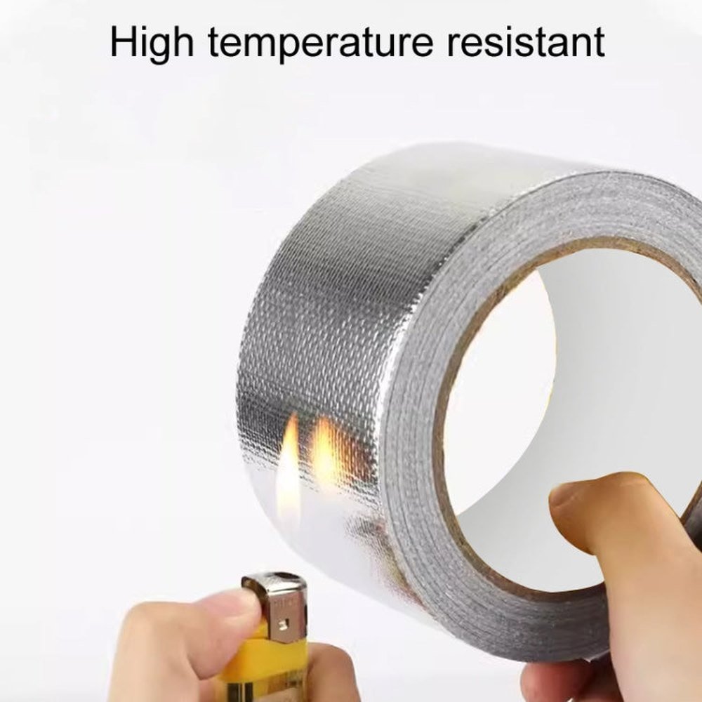 0.15mm Glass Fiber Cloth Aluminum Foil Tape Air - Conditioning Pipe Waterproof Seam Sealing Tape, 3cm x 5m, 3cm x 10m, 3cm x 20m, 5cm x 5m, 5cm x 10m, 5cm x 20m - laboratorydeal