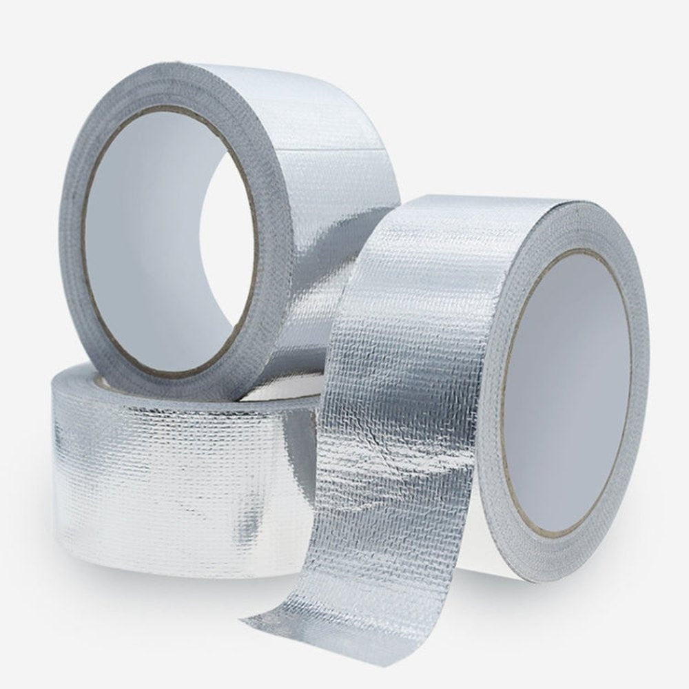 0.15mm Glass Fiber Cloth Aluminum Foil Tape Air - Conditioning Pipe Waterproof Seam Sealing Tape, 3cm x 5m, 3cm x 10m, 3cm x 20m, 5cm x 5m, 5cm x 10m, 5cm x 20m - laboratorydeal
