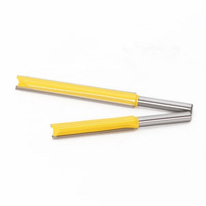 1/4 Handle Extended Double - Edged Straight Knife Trimming Machine Cutter Head, 1/4x3/8x50mm, 1/4x3/8x76mm, 2 PCS/Set 1/4 Handle - laboratorydeal