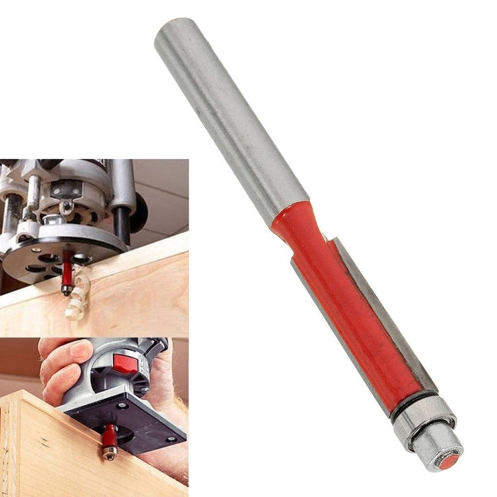 4-delige Set Freesbits – 1/4 Inch Schacht, Flush Trim En Top Lager, Snijdiameters 1/4, 5/16, 3/8, 1/2 Inch, Voor Hout, MDF, Spaanplaat, Fineer