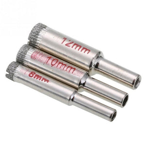 10 In 1 8 - 50mm Diamond Tool Bit Glass Tile Hole Opener Set, 10 In 1 Diamond Tool Bit - laboratorydeal