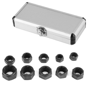 10 In 1 Damaged Nut Bolt Extractor Sleeve Hex Nut Removal Tool, Low Style, High Style - laboratorydeal