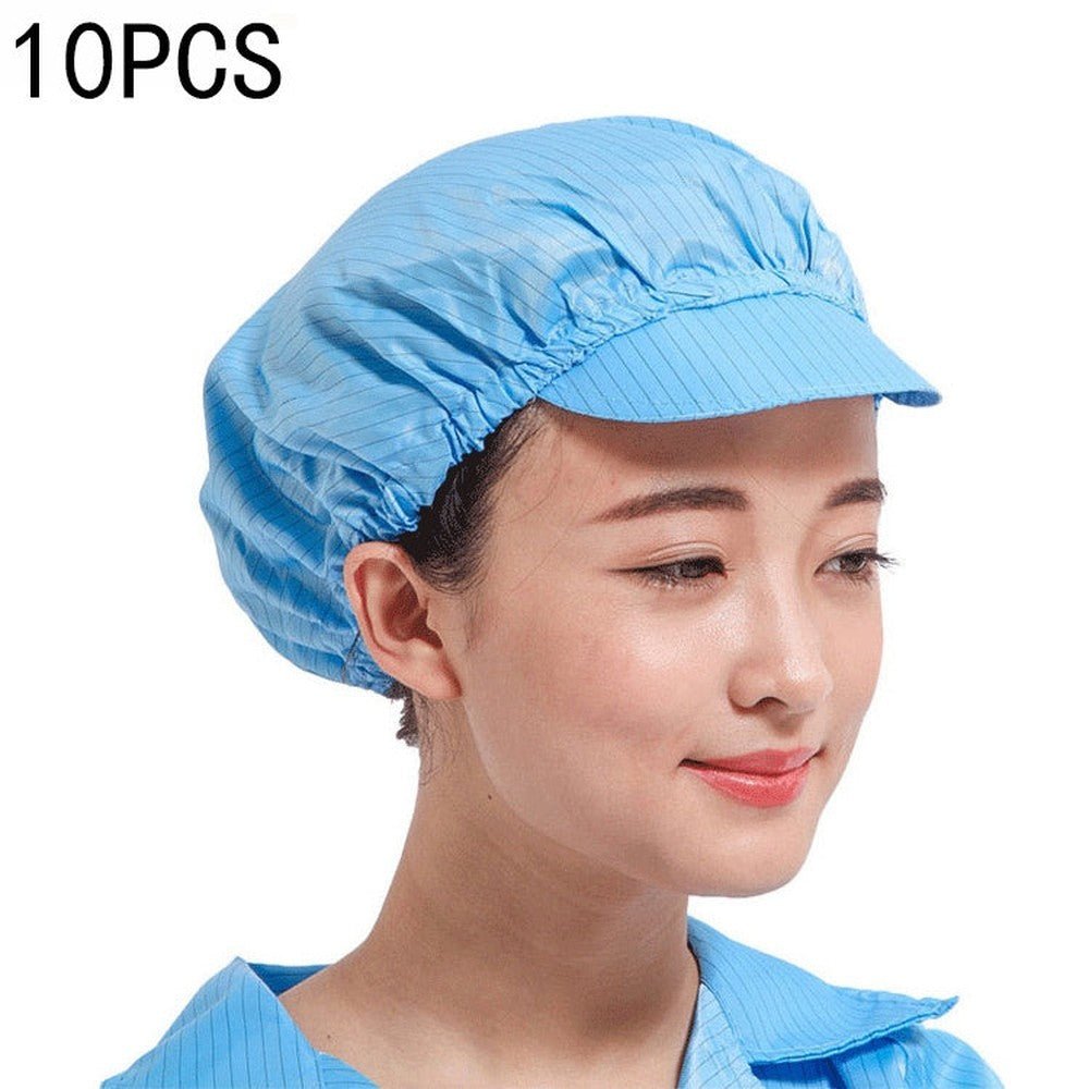 10 PCS Anti - static Dust - free Workshop Duck Tongue Working Cap With Skylight, S, L - laboratorydeal