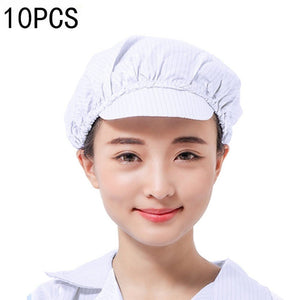10 PCS Anti - static Dust - free Workshop Duck Tongue Working Cap With Skylight, S, L - laboratorydeal
