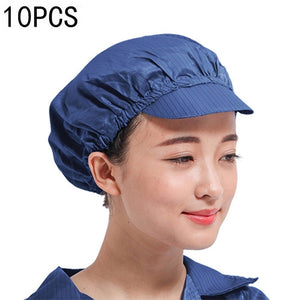 10 PCS Anti - static Dust - free Workshop Duck Tongue Working Cap With Skylight, S, L - laboratorydeal