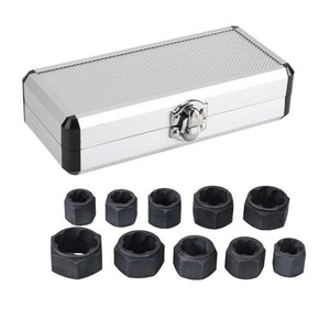 10 PCS / Set Nut Extractor Screw Removal Tool Break Wire Bolt Extractor, High, Short - laboratorydeal