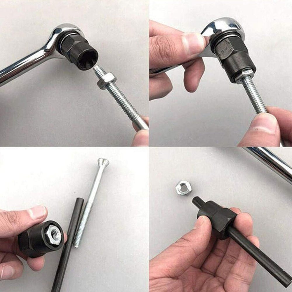 10 PCS / Set Nut Extractor Screw Removal Tool Break Wire Bolt Extractor, High, Short - laboratorydeal