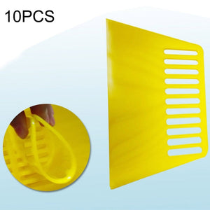 10 PCS Tendon Plastic Scraper For Wallpapering & Automotive Glass Foil & Paint Scraper Putty,Decorating Tools, Tendon Plastic Scraper