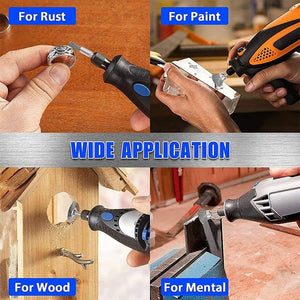 10 PCS Wire Brush Metal Descaling Polishing Brush To Remove Oxide Layer Flat Polishing Brush, Pen Shape 3×5MM, Pen Shape 3×8MM, Bowl Shape3×15MM, Bowl Shape3×25MM, Flat 3×25MM - laboratorydeal