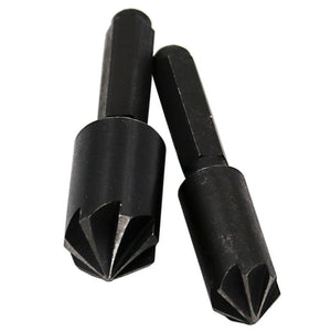 10 mm 13 mm Woodworking Hole Drilling Positioning Board 1/4 Hex Handle Seven - blade Chamfering Knife Edger, Seven - blade - laboratorydeal