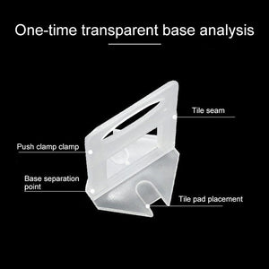 100 PCS 1.0mm Tile Leveling System Clips Kit Wall Floor Tile Spacer Tiling Tool for Paving Locator Tool OG6480, 1.0mm