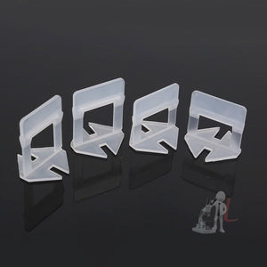 100 PCS 2.5mm Tile Leveling System Clips Kit Wall Floor Tile Spacer Tiling Tool for Paving Locator Tool OG6480, 2.5mm