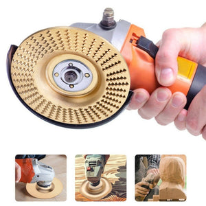 100mm Woodworking Sanding And Shaping Plate Angle Grinder Sanding And Polishing Prick Disc, Beveled, Arc, Flat - laboratorydeal