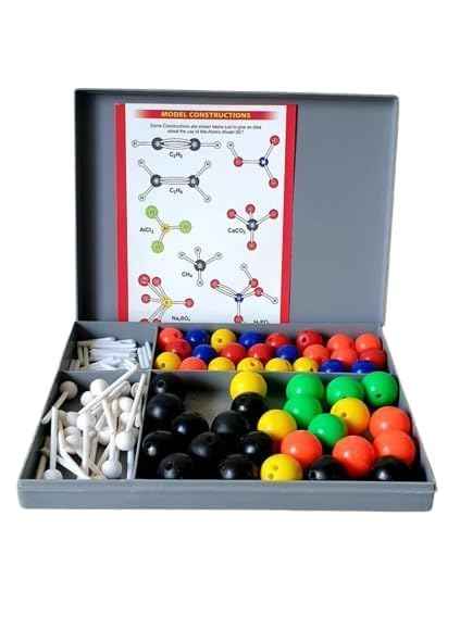 Molecular Junior Model Kit, Educational Tools for Organic Chemistry Learning, Science Kit with Color-Coded Components, Chemistry Lab Kit for Students and Teachers