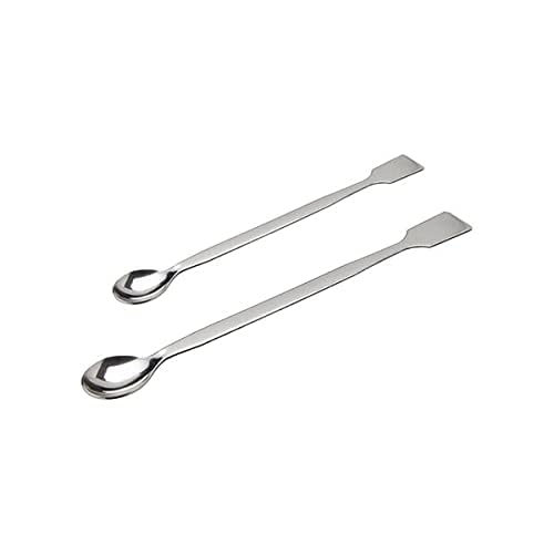 Spatula 8", Stainless Steel, One Side Spoon One Side Flat Pack of 2