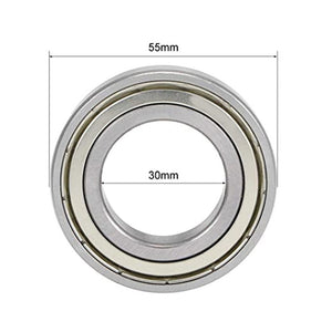 10pcs 30x55x13mm Deep Groove Ball Bearings For Grass Trimmer, 6006ZZ Bearing - laboratorydeal
