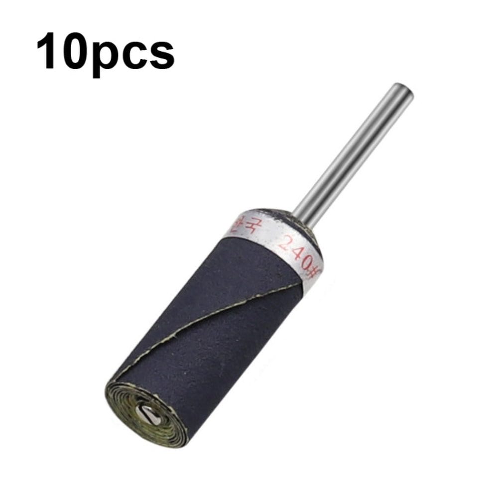 10pcs 3mm Handle Mirror Polishing Paper Stick, Mesh:, 180, 240, 320, 400, 600, 800, 1000, 1200, 1500, 2000 - laboratorydeal