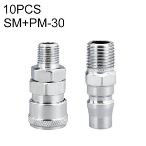 10pcs C - type Self - lock Air Tube Pneumatic Quick Fitting Connector, SF+PF - 20, SF+PF - 30, SF+PF - 40, SH+PH - 20, SH+PH - 30, SH+PH - 40, SM+PM - 20, SM+PM - 30, SM+PM - 40, SP+PP - 20, SP+PP - 30, SP+PP - 40 - laboratorydeal