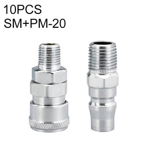 10pcs C - type Self - lock Air Tube Pneumatic Quick Fitting Connector, SF+PF - 20, SF+PF - 30, SF+PF - 40, SH+PH - 20, SH+PH - 30, SH+PH - 40, SM+PM - 20, SM+PM - 30, SM+PM - 40, SP+PP - 20, SP+PP - 30, SP+PP - 40 - laboratorydeal