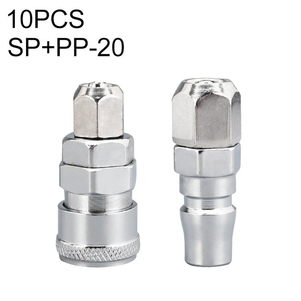 10pcs C - type Self - lock Air Tube Pneumatic Quick Fitting Connector, SF+PF - 20, SF+PF - 30, SF+PF - 40, SH+PH - 20, SH+PH - 30, SH+PH - 40, SM+PM - 20, SM+PM - 30, SM+PM - 40, SP+PP - 20, SP+PP - 30, SP+PP - 40 - laboratorydeal