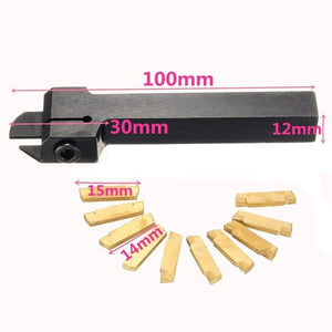 10pcs MGMN200 - G Inserts + 1pc MGEHR1212 - 2 Lathe Turning Tool, MGMN200 - G Inserts + 1pc MGEHR1212 - 2 Lathe - laboratorydeal