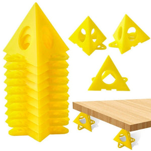 10pcs/Pack Woodworking Paint Pyramid Stands Cone Support Stand, Yellow, Red, Champagne - laboratorydeal