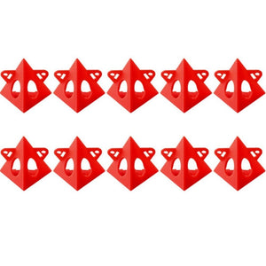 10pcs/Pack Woodworking Paint Pyramid Stands Cone Support Stand, Yellow, Red, Champagne - laboratorydeal