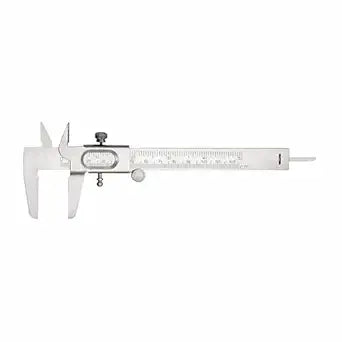 Professional Vernier Caliper, Stainless Steel Measuring Tool, 0-150mm Range 6 inches