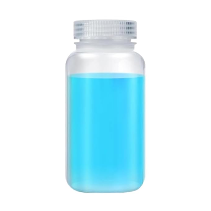 125ml Bottles with Lids - Laboratory Grade Polypropylene Wide Mouth Reagent Bottle, Sample Containers Multipurpose Plastic Bottles set of 12