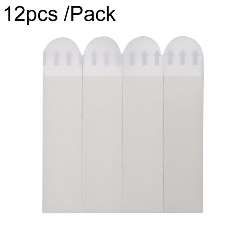 12pcs /Pack Strong Stainless Adhesive Removable Sticky Hooks Household Fixing Tearable Backing Stickers, 16 x 29mm, 16 x 46mm, 20 x 46mm, 16 x 70mm, 19 x 92mm, 38 x 38mm - laboratorydeal