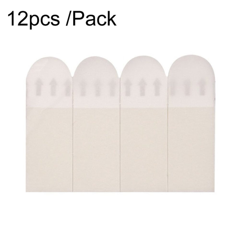 12pcs /Pack Strong Stainless Adhesive Removable Sticky Hooks Household Fixing Tearable Backing Stickers, 16 x 29mm, 16 x 46mm, 20 x 46mm, 16 x 70mm, 19 x 92mm, 38 x 38mm - laboratorydeal
