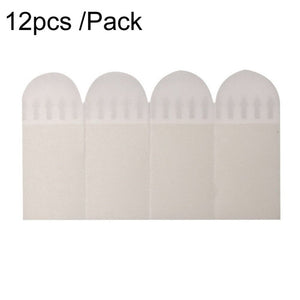 12pcs /Pack Strong Stainless Adhesive Removable Sticky Hooks Household Fixing Tearable Backing Stickers, 16 x 29mm, 16 x 46mm, 20 x 46mm, 16 x 70mm, 19 x 92mm, 38 x 38mm - laboratorydeal