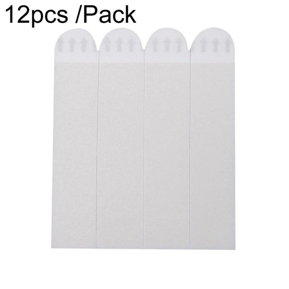 12pcs /Pack Strong Stainless Adhesive Removable Sticky Hooks Household Fixing Tearable Backing Stickers, 16 x 29mm, 16 x 46mm, 20 x 46mm, 16 x 70mm, 19 x 92mm, 38 x 38mm - laboratorydeal