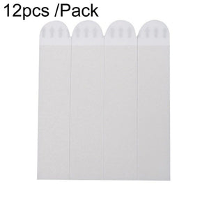 12pcs /Pack Strong Stainless Adhesive Removable Sticky Hooks Household Fixing Tearable Backing Stickers, 16 x 29mm, 16 x 46mm, 20 x 46mm, 16 x 70mm, 19 x 92mm, 38 x 38mm - laboratorydeal