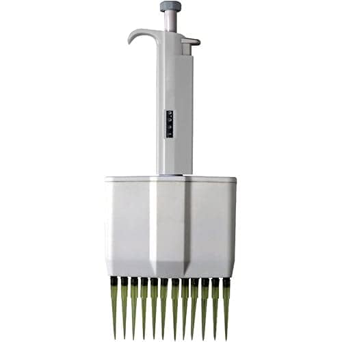 8-Channel Micropipette 10-100ul, Semi-Autoclavable High-Throughput Multichannel Pipettor for ELISA and PCR