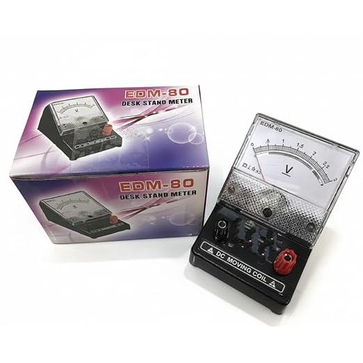 Digital Analog Voltmeter for Electrical Voltage Measurement High-Accuracy Voltage Meter, Portable Multimeter for Home, Industrial, Laboratory Use