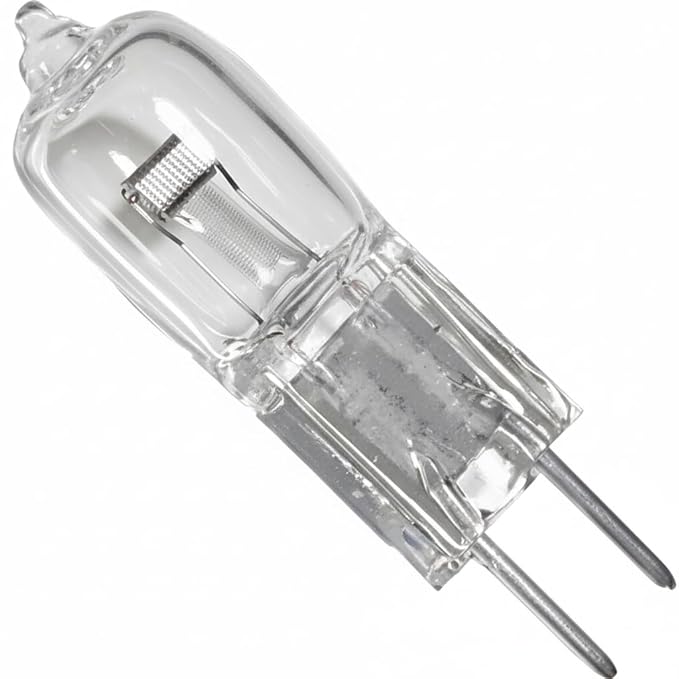 Professional 6V 20W Halogen Lamp Bulb, Clear Glass, G4 Base, for Laboratory Microscope Illumination, Long-Lasting Performance