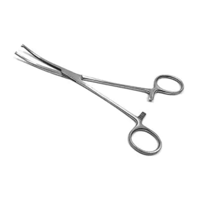 Kocher Curved Forceps | Surgical Instrument | Stainless Steel Hemostatic Clamp for Medical, Dental, and Veterinary Use