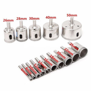 15 In 1 6 - 50mm Diamond Glass Hole Opener Ceramic Marble Hole Opener, 15 In 1 Diamond Glass Hole Opener - laboratorydeal
