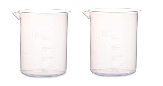 Polypropylene Laboratory Beaker Pack of 2, Graduated