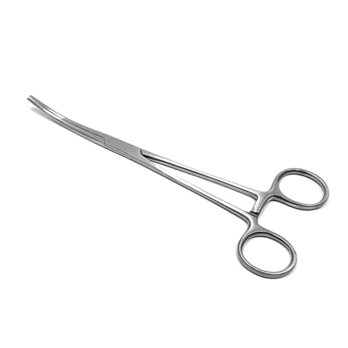 Kocher Curved Forceps | Surgical Instrument | Stainless Steel Hemostatic Clamp for Medical, Dental, and Veterinary Use
