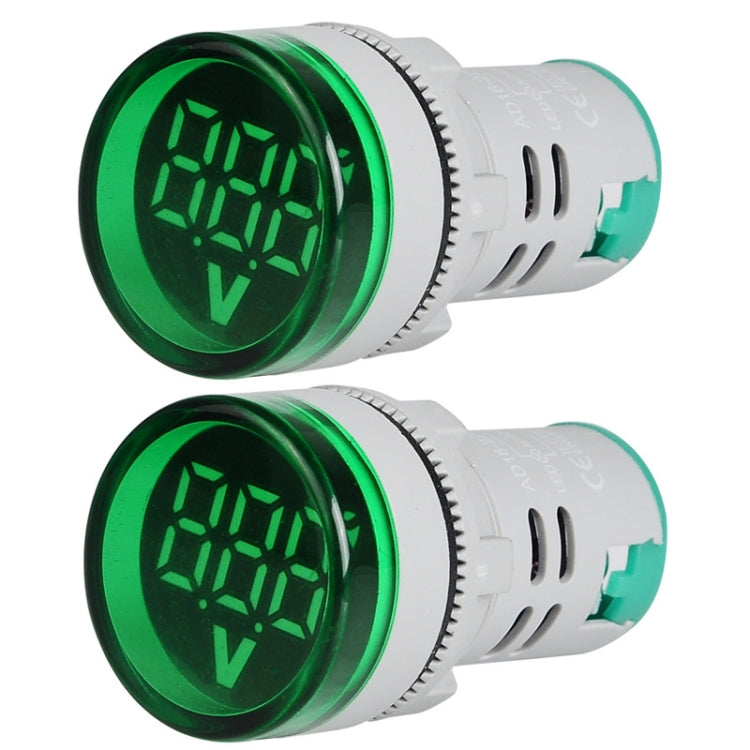2 PCS DC Voltage Signal Indicator 22mm Round 6-100V Universal Voltmeter, 6-100V Red, 6-100V White, 6-100V Blue, 6-100V Green, 6-100V Yllow laboratorydeal