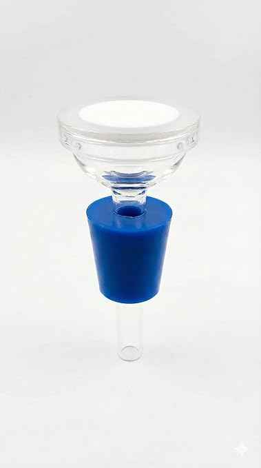 Borosilicate Glass Filter Support Base with Sintered Disc, 47mm, for Vacuum Filtration Assembly
