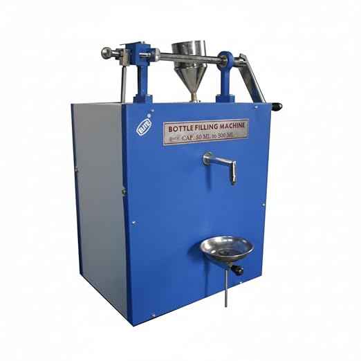 Hand Operated Bottle Filling Machine Laboratory Equipment for Accurate Liquid Dispensing Pharmaceutical, Chemical, Food & Research Lab