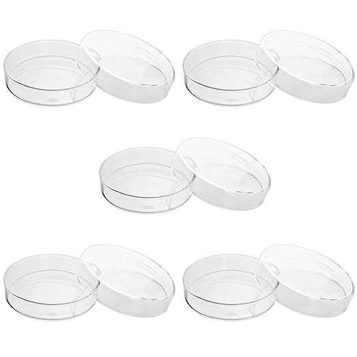 Borosilicate Glass Petri Dishes Heat-Resistant | Laboratory Culturing & Scientific Use (3" or 75mm, dish and lid pack of 10 Pcs)
