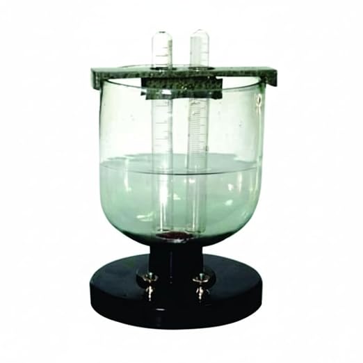 Water Voltameter for Electrolysis Hydrogen & Oxygen Gas Generation Device with Electrodes, Laboratory Experiment Equipment for Chemistry